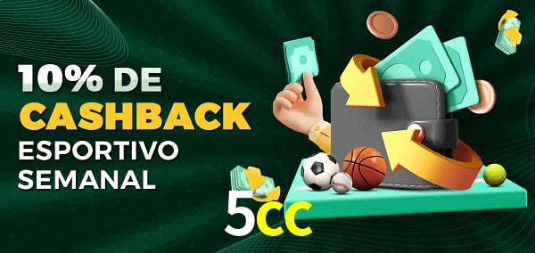 10% de bônus de cashback na 5cc